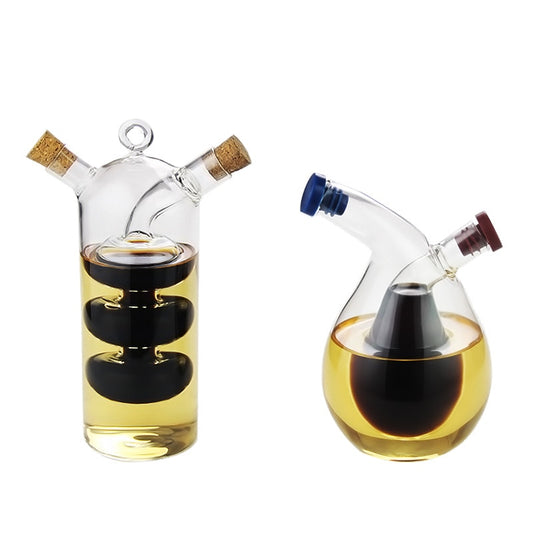 2-in-1 Double Layer Bottle for Sauce, Oil or Vinegar Glass Bottle - DPKL Sales